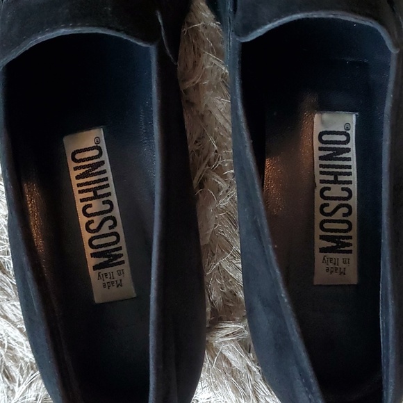 MOSCHINO black suede loafers - Picture 3 of 12